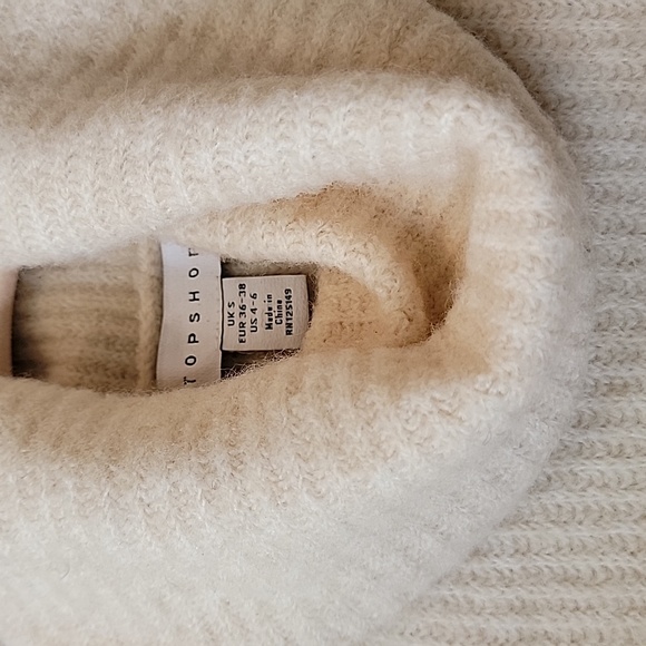 Top Shop Roll Crop Sweater - Picture 2 of 3